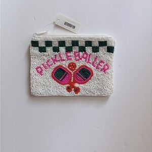 Beaded coin purse.